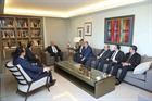 Former President Michel Sleiman Meets MP Khaled Zahraman with a Delegation
